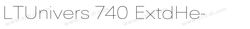 LTUnivers 740 ExtdHe字体转换
